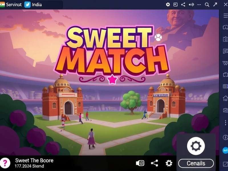 Sweet Match India colorful game interface with Indian characters Sweet Match India Game Homepage